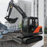 Doosan DX60D - máy xúc bánh xích mini đáng mua 2026